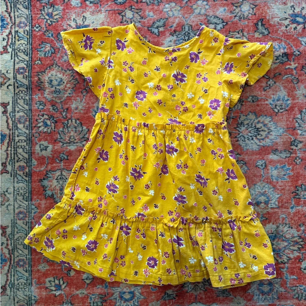 GAP Yellow Floral Kids Dress